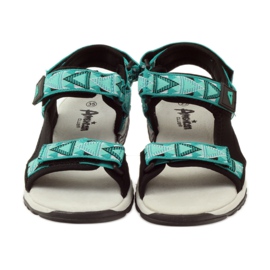 American Club Sandaalit, joissa amerikkalainen 6102-nahkaosa vihreä musta 4