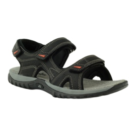 American Club Sandaalit, joissa on amerikkalainen 6201 -nahkainen insertti musta 1