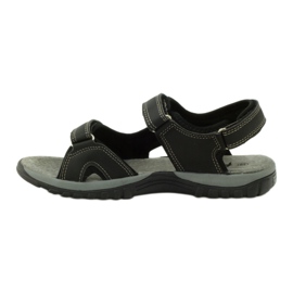 American Club Sandaalit, joissa on amerikkalainen 6201 -nahkainen insertti musta 2