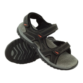 American Club Sandaalit, joissa on amerikkalainen 6201 -nahkainen insertti musta 3