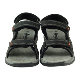 American Club Sandaalit, joissa on amerikkalainen 6201 -nahkainen insertti musta 4