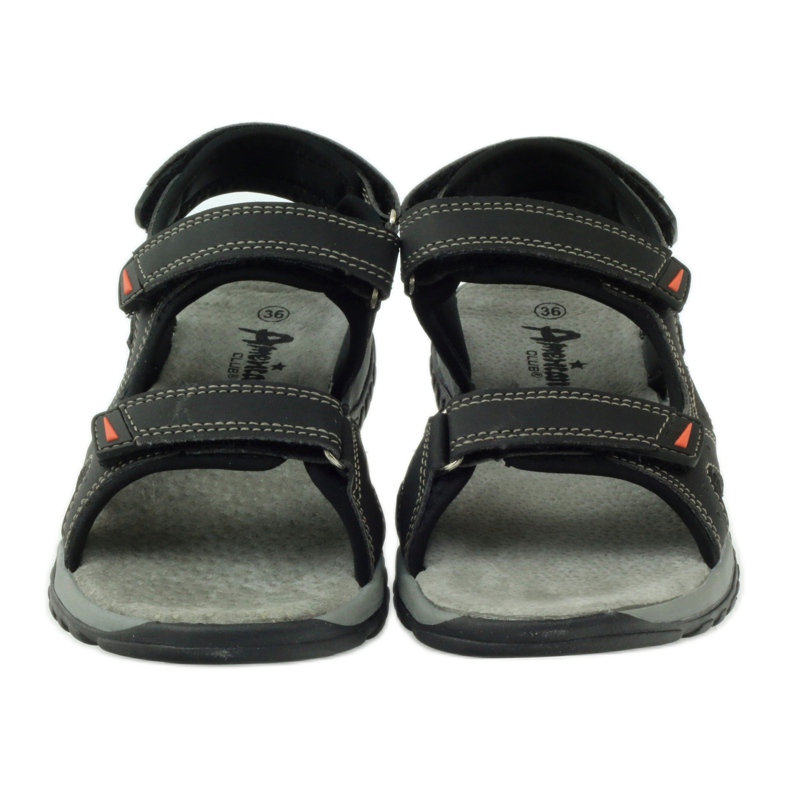 American Club Sandaalit, joissa on amerikkalainen 6201 -nahkainen insertti musta 4