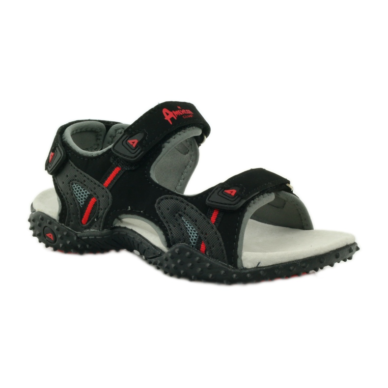 American Club Sandaalit, joissa amerikkalainen 5267-nahkaosa musta 1