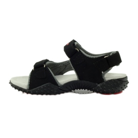 American Club Sandaalit, joissa amerikkalainen 5267-nahkaosa musta 2