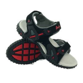 American Club Sandaalit, joissa amerikkalainen 5267-nahkaosa musta 3