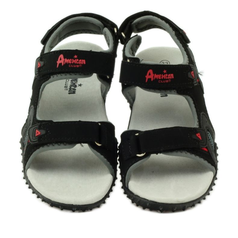 American Club Sandaalit, joissa amerikkalainen 5267-nahkaosa musta 4