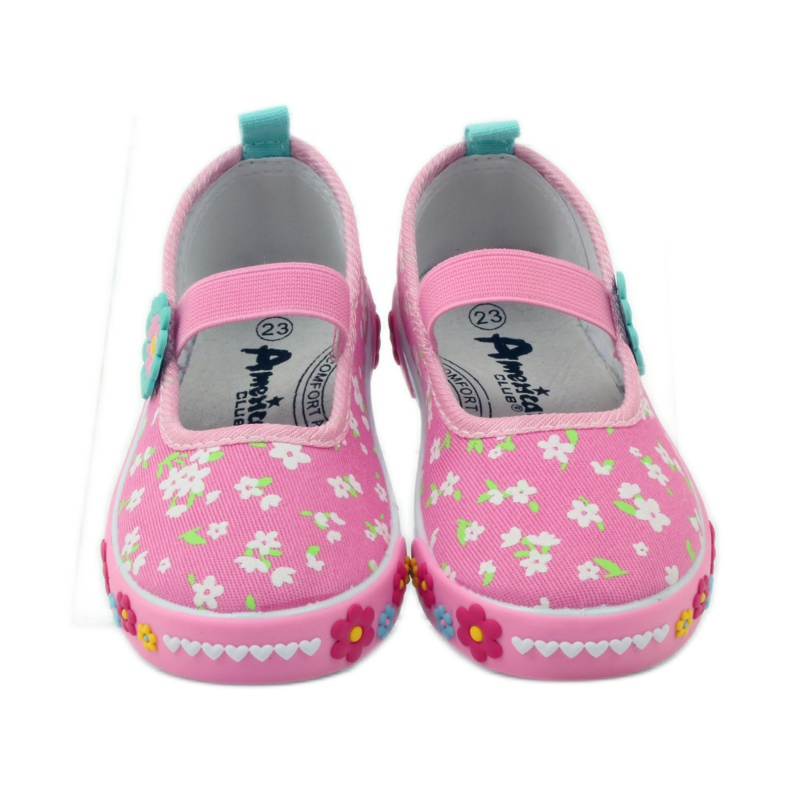 American Club Amerikkalaiset nahkaiset sisäpohjalliset lenkkarit vihreä keltainen vaaleanpunainen 5