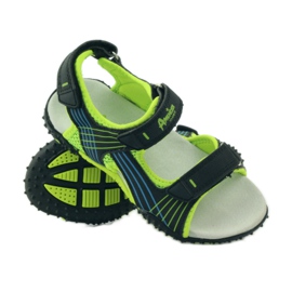 American Club Sandaalit, joissa amerikkalainen 5261-nahkaosa vihreä musta 3