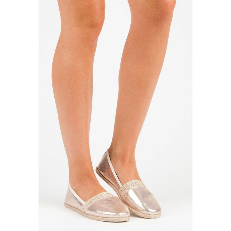 Kultaiset Mckeylor espadrillit keltainen vaaleanpunainen 1