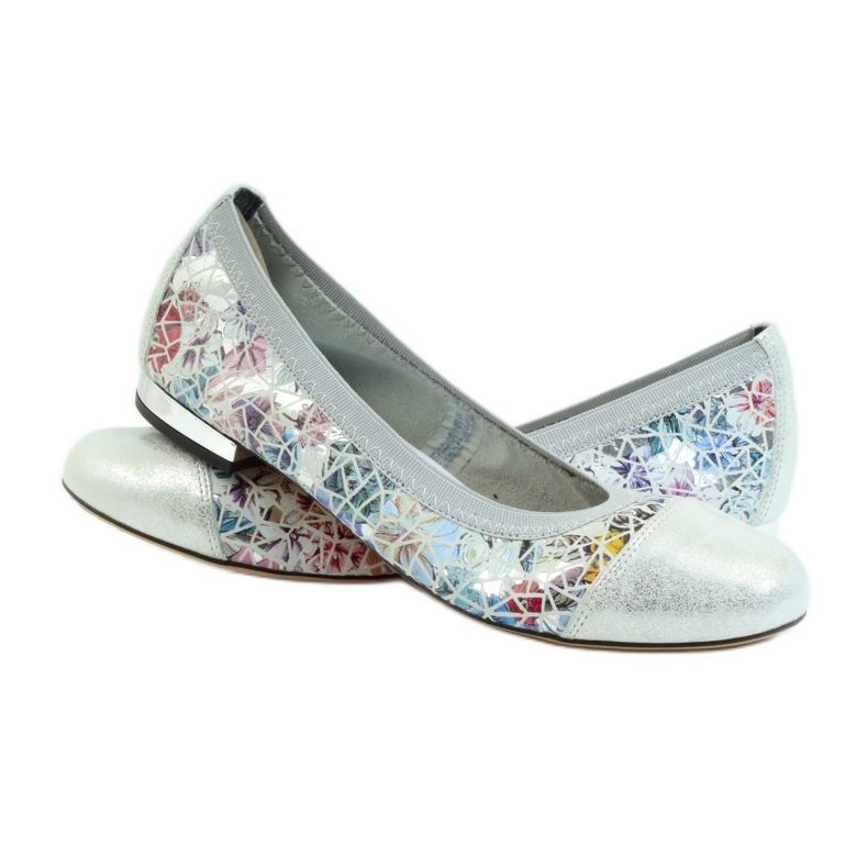 Naisten ballerinaresori Gamis 1402 harmaa monivärinen 3