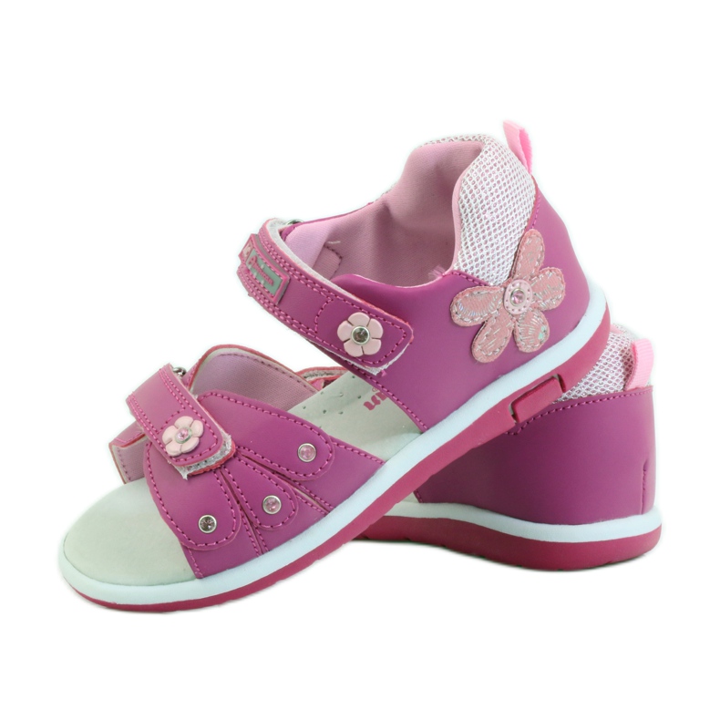 American Club Sandaalit, joissa amerikkalainen 87285-nahkaosa vaaleanpunainen 3