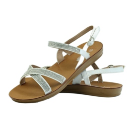 American Club Sandaali kuutiosirkoniumoksidilla American 170430 valkoinen 3