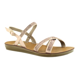 American Club Sandaali kuutiosirkoniumoksidilla American 170430 vaaleanpunainen 1