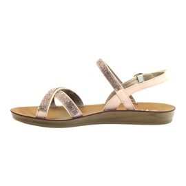 American Club Sandaali kuutiosirkoniumoksidilla American 170430 vaaleanpunainen 2