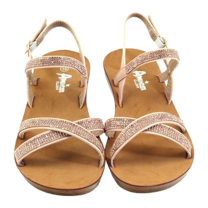 American Club Sandaali kuutiosirkoniumoksidilla American 170430 vaaleanpunainen 4