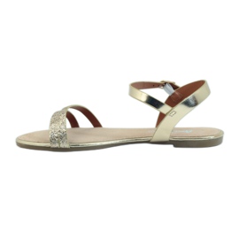 American Club 052 kultaiset kimaltelevat sandaalit kultainen 2