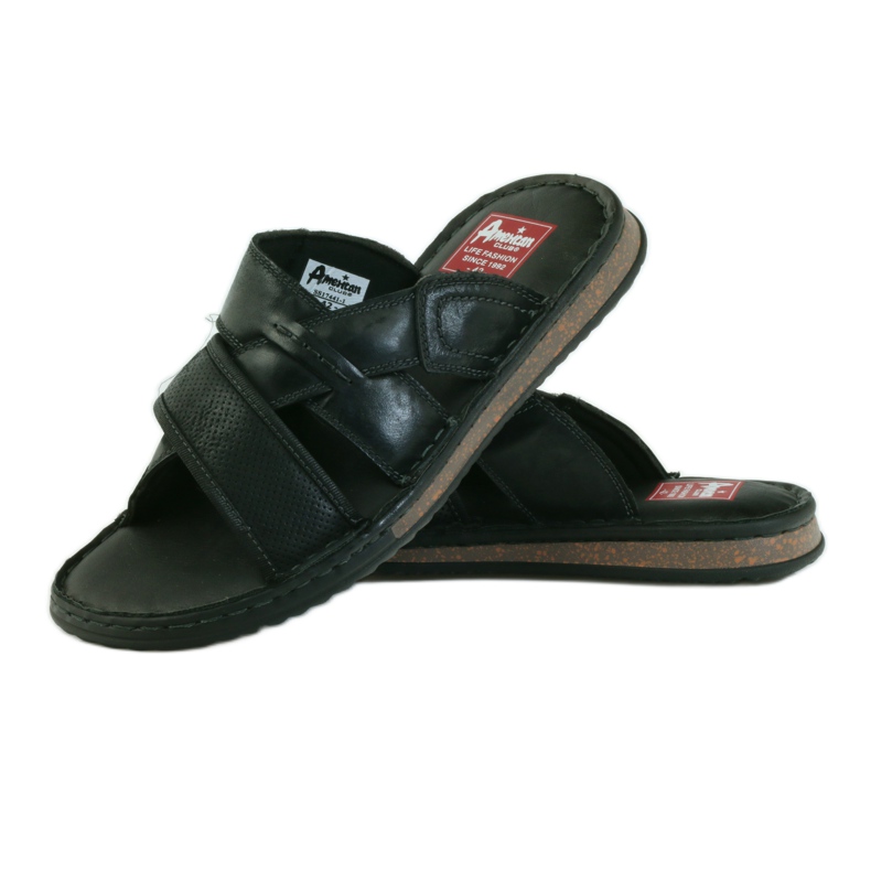 American Club Miesten tossut kevyet EVA amerikkalainen alaosa musta 3