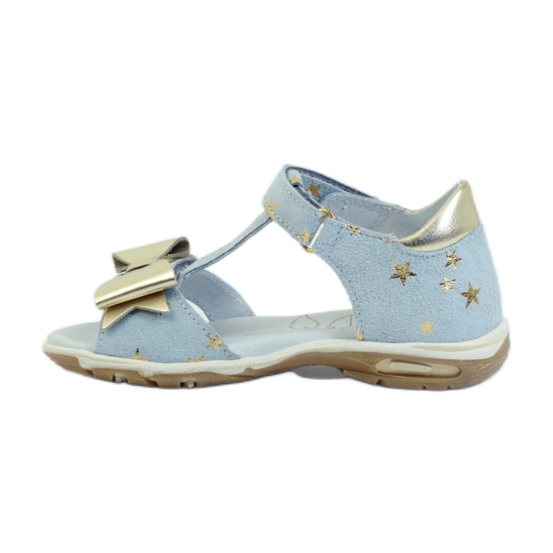 Sandaalit tähdet rusetilla Ren But 3199 keltainen sininen 2