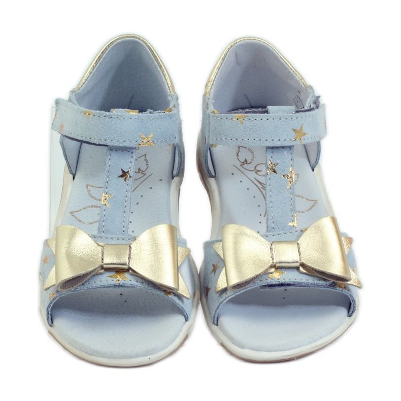 Sandaalit tähdet rusetilla Ren But 3199 keltainen sininen 4