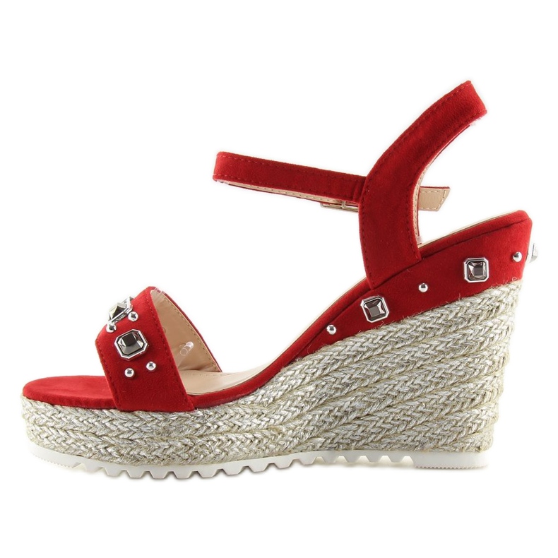 Punaiset espadrillit kiilalla punainen TS-2730 Red 1