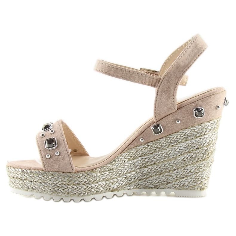 Vaaleanpunaiset Espadrillit kiiloissa pinkki TS-2730 Pink vaaleanpunainen 1