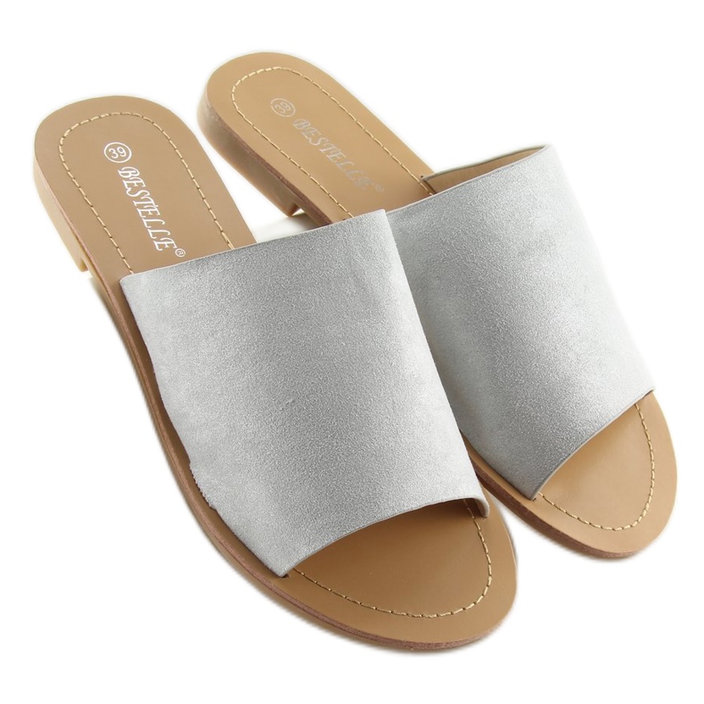 H8-116 Harmaat suorat harmaat tossut 2