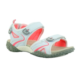 American Club Sandaalit, joissa amerikkalainen 1707-nahkaosa oranssi valkoinen 1