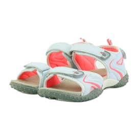 American Club Sandaalit, joissa amerikkalainen 1707-nahkaosa oranssi valkoinen 3