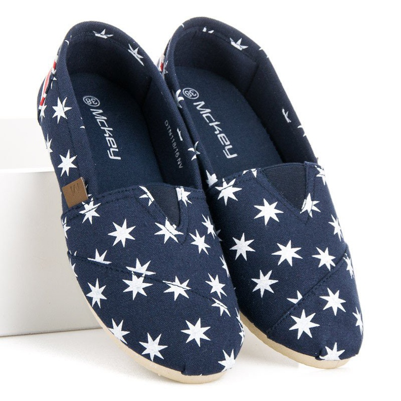 McKey Muodikkaat Slip-on espadrillit valkoinen tummansininen 2
