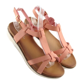 Vaaleanpunaiset naisten sandaalit C1822 pinkki vaaleanpunainen 1