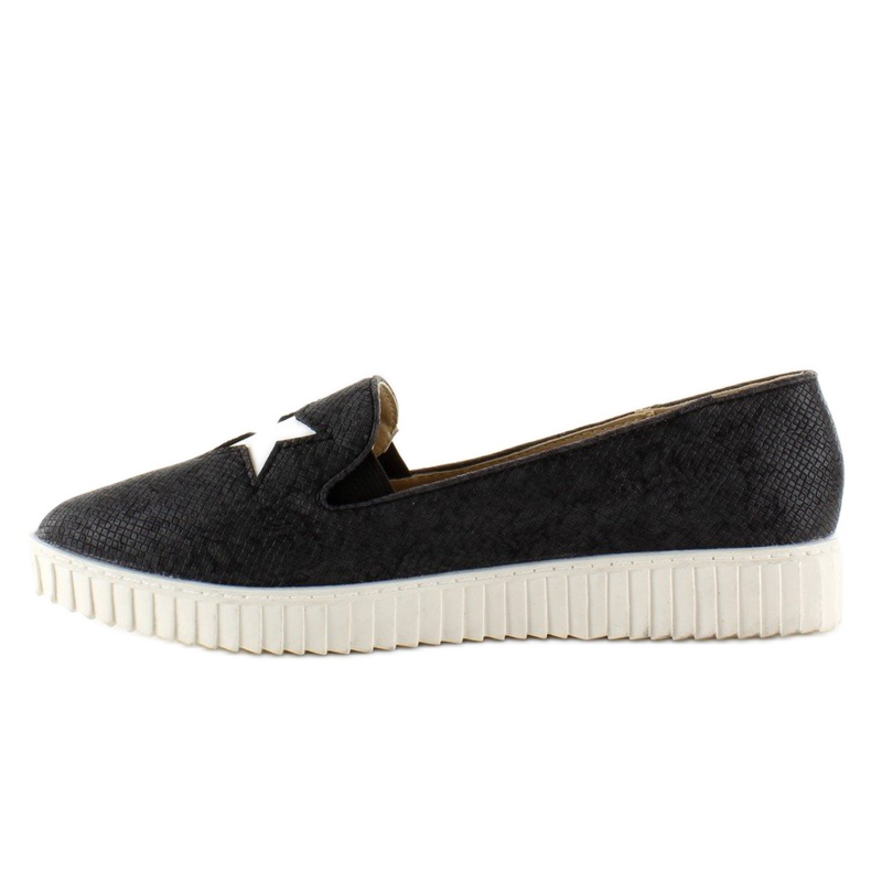 Tennarit tähdillä FE454 Musta korkea pohja 1