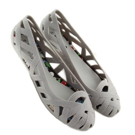 Ballerinat Meliski harjakattoinen harmaa KM127 L.GREY 1
