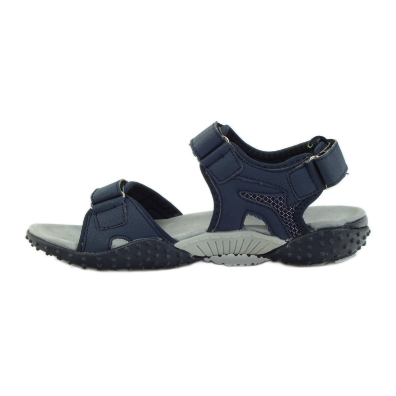 American Club Sandaalit, joissa amerikkalainen 1715-nahkaosa laivastonsininen 2