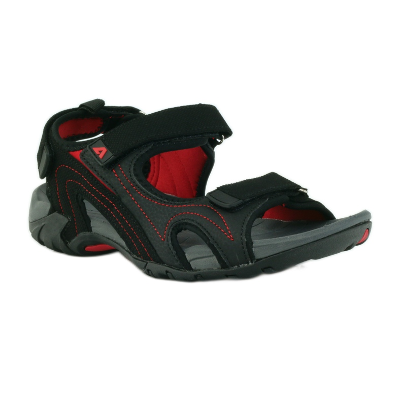 American Club Amerikkalaiset naisten sandaalit, joissa vaahtomuovipohjallinen musta 1