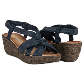 Slip-on kiila sandaalit sininen 2