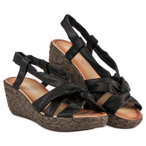 Slip-on kiila sandaalit musta 1