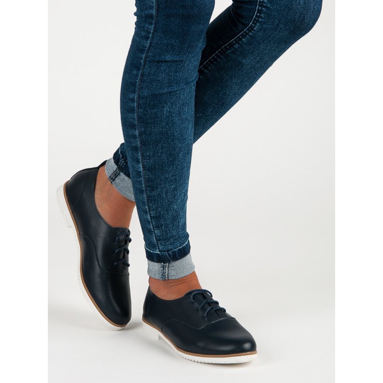 Mazaro tummansiniset nahkakengät sininen 2