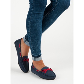 Tullo Tyylikkäät mokkanahkaiset loaferit sininen 1