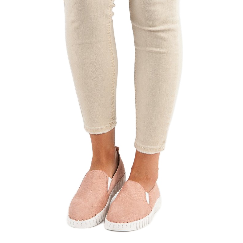 Tullo Vaaleanpunaiset mokkanahkat vaaleanpunainen 1