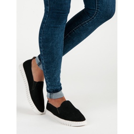 Tullo Mustat mokkanahkaiset Sliponit 1