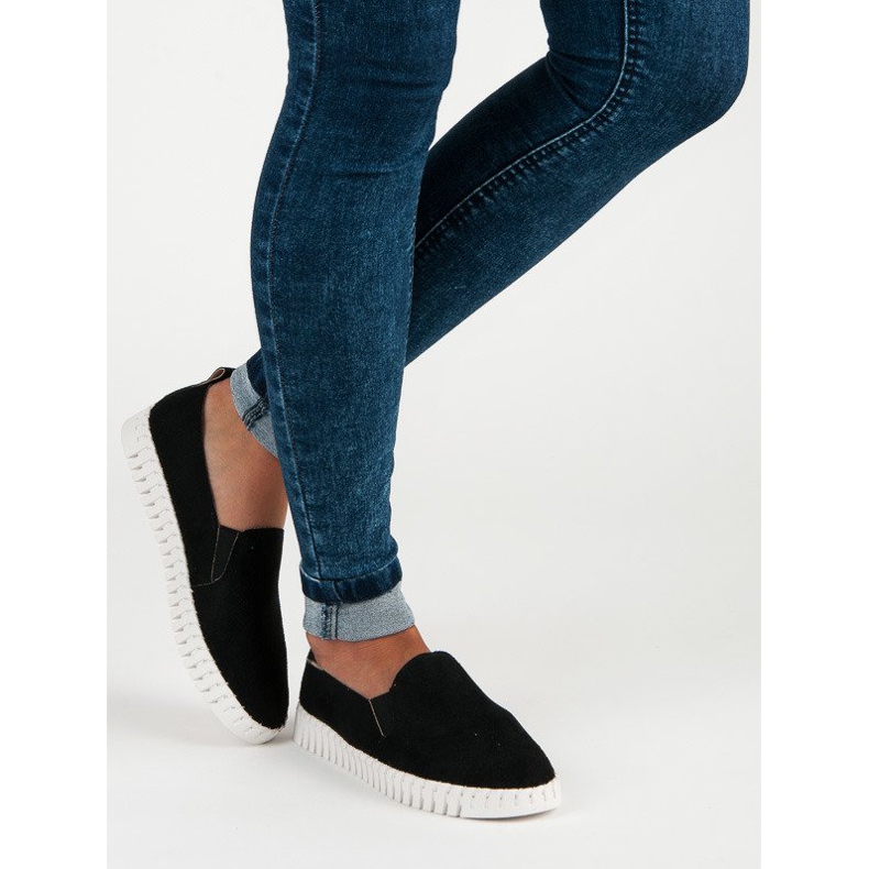 Tullo Mustat mokkanahkaiset Sliponit 1