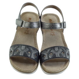 Mukavat INBLU-sandaalit hopea-grafiittia harmaa 4