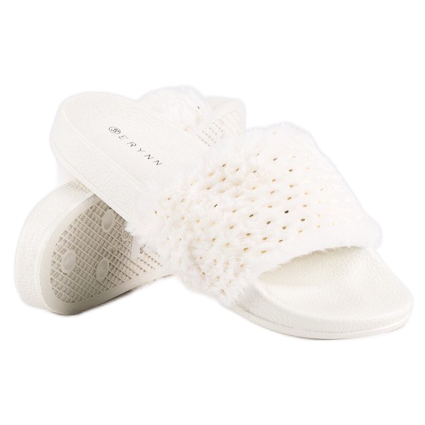 Erynn Valkoiset varvastossut turkista valkoinen 2