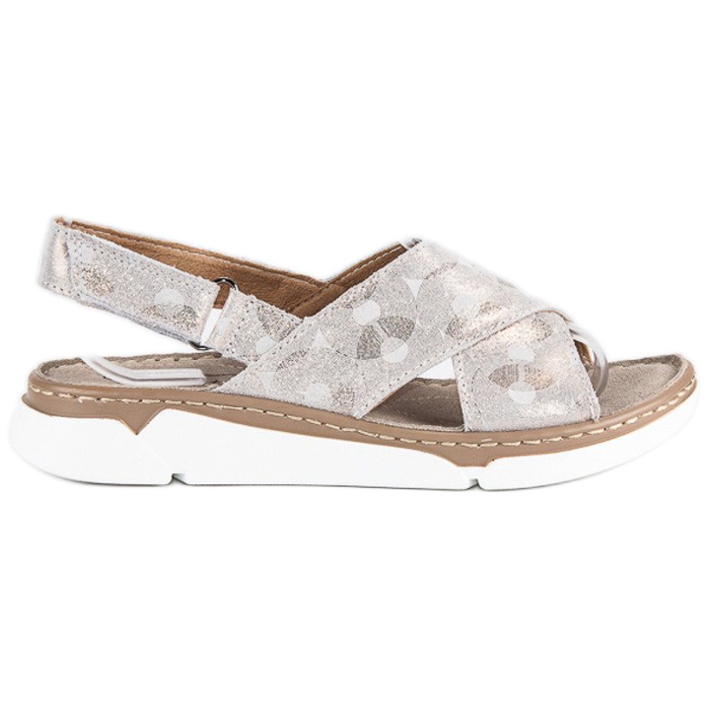 Filippo Luonnonnahkaiset litteät sandaalit keltainen 2