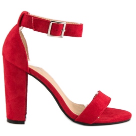 Klassiset sandaalit baarissa punainen 1