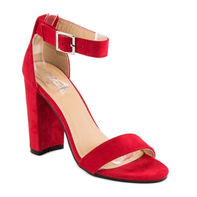 Klassiset sandaalit baarissa punainen 2