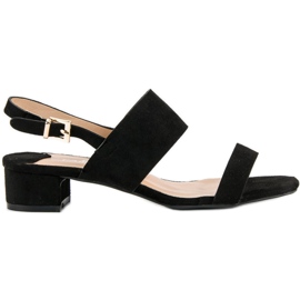 Fama Matalakorkoiset sandaalit musta 2