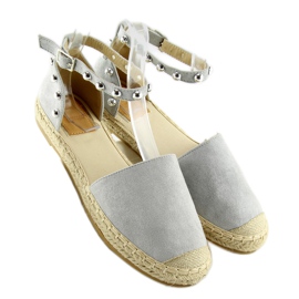 Harmaa Espadrillit nappeilla harmaa A636-ESP-1 harmaa 2