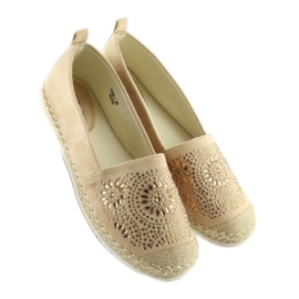 Espadrillit koristeltu beigellä 5599-1 Beige 2