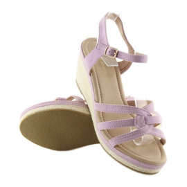 Violetit matalakiilalliset sandaalit SR-2817 Purple violetti 2
